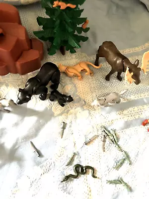Buy Playmobil 3322 North American Wildlife Animals Ranger Complete Set Moose RARE • 25£