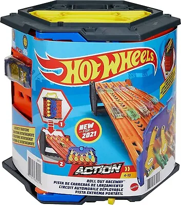 Buy Hot Wheels Roll Out Raceway Track Set Ages 5+ New Toy Car Race Track Play • 48.26£