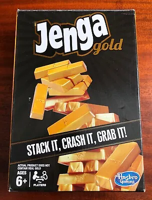 Buy HASBRO Jenga Gold Board Game - Complete Gold Bars RRP £20+ • 6.99£