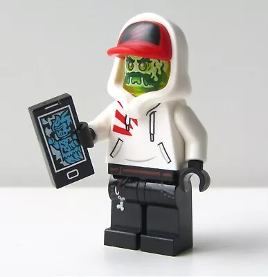 Buy Genuine Lego City Minifigure - Zombie Guy With Smart Phone - From 70419 • 6£