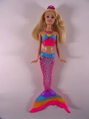 Buy Barbie Dreamtopia Rainbow Light Mermaid With Light Show Mattel (13040) • 13.48£