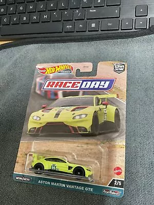 Buy Hot Wheels Premium Aston Martin Vantage GTE Race Day Car Culture Real Riders New • 4£