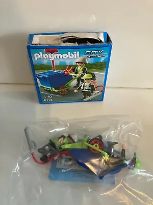Buy Playmobil 6113 City Action City Cleaning Sanitation Team Complete Used Item • 17.29£