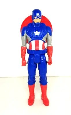 Buy Marvel Avengers Titan Hero Series Captain America With Shield Action Figure 30cm • 6.99£