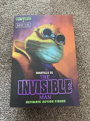 Buy Universal Monsters X TMNT Ultimate Donatello As The Invisible Man Action Figure • 37£