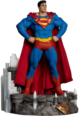 Buy Man Of Steel Superman Unleashed Deluxe 1/10 Statue Iron Studios Sideshow • 296.70£