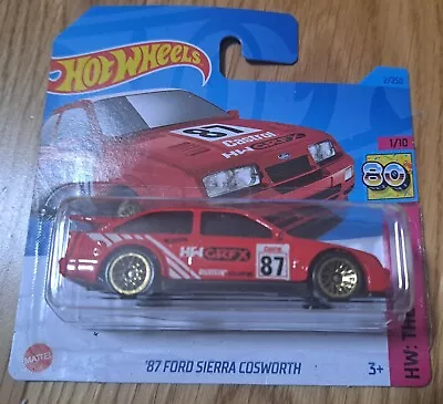 Buy Hot Wheels 87 Ford Sierra Cosworth, HW Race Car Red Model Diecast Short Card  • 4£