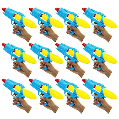 Buy Water Gun X12 Kids Water Pistol - Party Bag Garden Outdoor Fun - Blue And Yellow • 19.99£