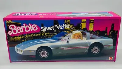 Buy 1983 Barbie Silver 'Vette Vehicle Sleek, Silver Styling Made In U.S.A. NRFB • 643.53£