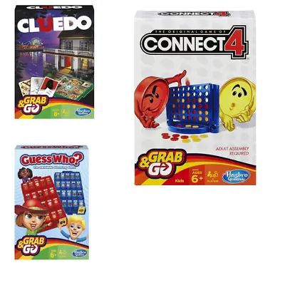 Buy HASBRO Original - Connect 4 / Cluedo / Guess Who? - GRAB & GO  Travel Board Game • 7.99£