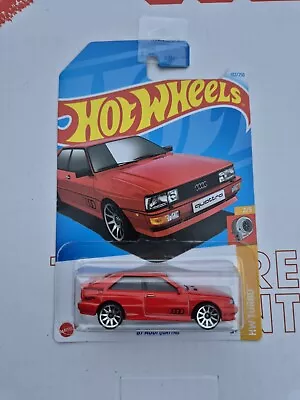 Buy HOT WHEELS 2024 1st Release D Case '87 AUDI QUATTRO Boxed Shipping LONG CARD • 7.99£