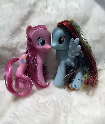 Buy My Little Pony Bundle Rainbow Dash & Pinkie Pie Glitter Hair G4 • 15£