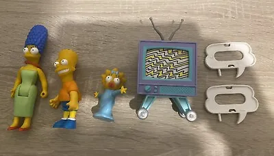Buy Mattel 1990 The Simpsons Toy Figure Bundle With TV • 14.99£