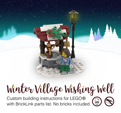Buy Lego Winter Village Wishing Well PDF Instructions For Moc Fits 10222 10229 10235 • 1.29£