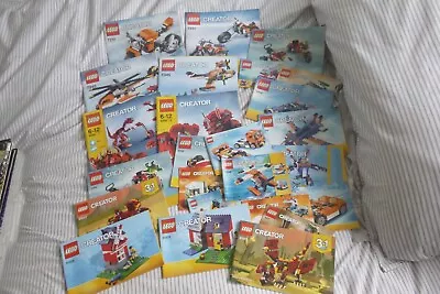 Buy Lego Creator Instruction Manuals (as Pictured) • 3.99£