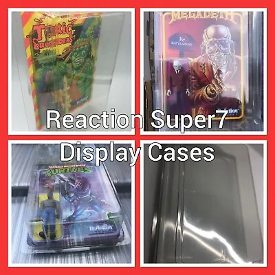 Buy Reaction Super7 Plastic Display Cases Back 2 Future Jaws Motu Funko Figures • 7.99£