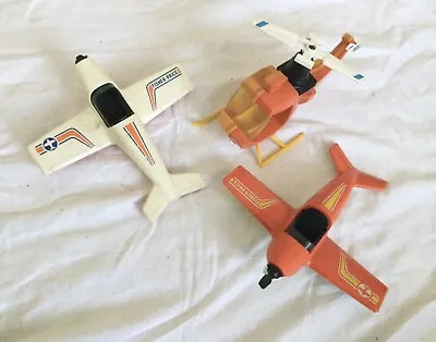 Buy Fisher Price Vintage Helicopter And Two Planes. 1980s • 4£