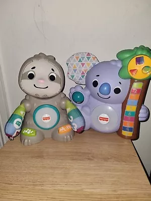 Buy Fisher Price Linkimals Sloth Smooth & Counting Koala Moves Lights Sounds • 19.95£