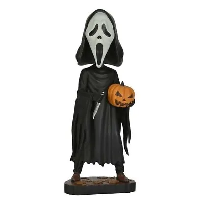 Buy Official NECA Scream Ghost Face With Pumpkin Head Knocker 8  Action Figure • 44.99£