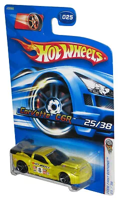 Buy Hot Wheels 2006 First Editions 25/38 Corvette C6R Mattel Yellow Toy Car 025/223 • 19.90£