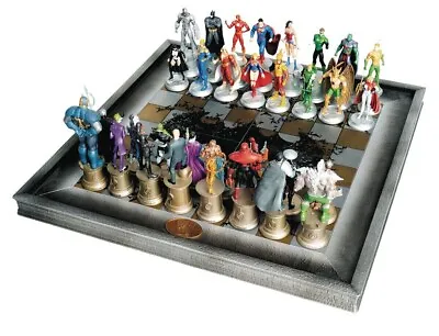 Buy Eaglemoss DC Comic Collection SET 2 Chessboard And Full 32 Set Pieces Boxed • 299£