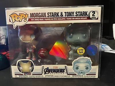 Buy Funko POP! MARVEL: Avengers End Game Morgan Stark & Tony Stark 2 Pack GlTD • 23.99£
