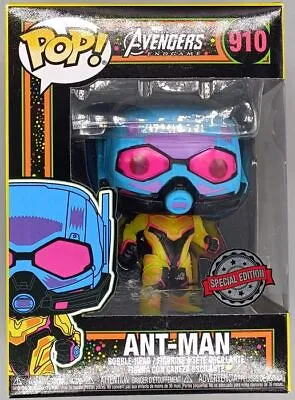 Buy #910 Ant-Man (Blacklight) - Marvel Avengers Damaged Box Funko POP With Protector • 13.99£