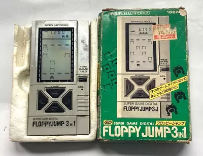 Buy Vintage RARE 1982 GD BANDAI FLOPPY JUMP 3 In 1 LCD Game (Very Good Condition) • 35£
