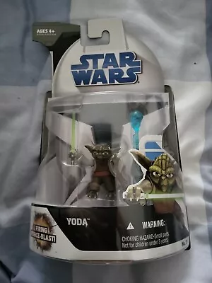 Buy Star Wars The Clone Wars 2008 No. 3 Yoda Skywalker With Firing Force Blast New • 10£