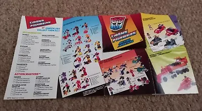 Buy Vintage G1 Hasbro Transformers Action Masters Catalogue Pamphlet Booklet 1990 • 9.99£