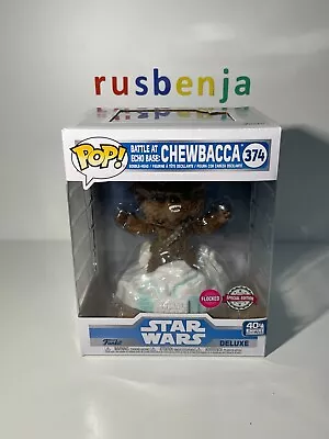 Buy Funko Pop! Star Wars Battle At Echo Base Chewbacca Flocked #374 • 31.99£
