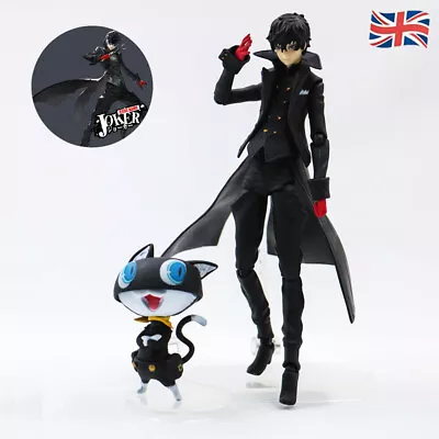 Buy Persona 5 Action Figure Game Shujinkou Joker Morgana PVC Figma Toys Models Gifts • 19.19£
