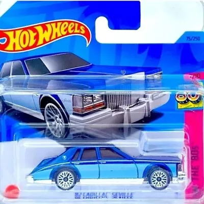 Buy Hot Wheels '82 Cadillac Seville Blue 75/250 - Hw The 80's 7/10 - Mattel/2023 New • 3.99£