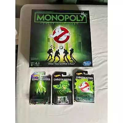Buy Ghostbusters Monopoly And 3 Ghostbusters Hot Wheels Cars • 36.85£