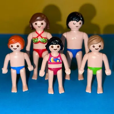 Buy Playmobil Family In Swimwear Summer Holidays Beach Swimming Pool • 7.99£