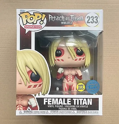 Buy Funko Pop Attack On Titan Female Titan GITD 6  #233 + Free Protector • 44.99£