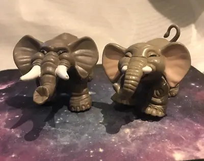 Buy A Pair Of Vintage 1995 Fisher Price Animal Families Elephant Figures • 9.49£