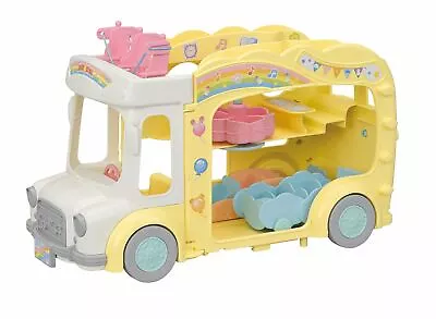 Buy Sylvanian Families - Rainbow Fun Nursery Bus /Toys • 33.74£