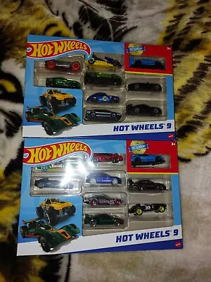 Buy Mattel Hot Wheels 9 Car Gift Pack Assortment X2  • 22.50£