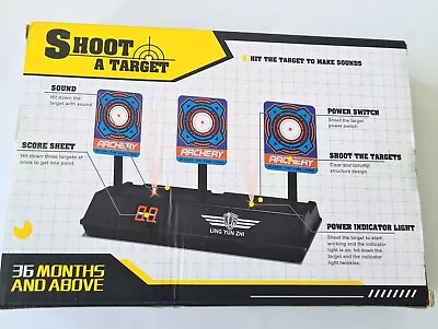 Buy Electric Scoring Auto Reset Digital Shooting Target For Nerf Blaster Toy Gun • 11£