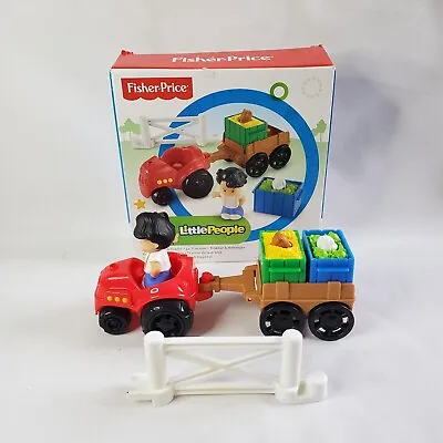 Buy Fisher Price LITTLE PEOPLE Farm Tractor And Trailer Toy - Boxed - 100% Complete • 12£