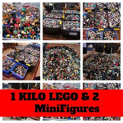 Buy Lego 1 Kilo Random Bundle & 2 Random Lego Mini Figures Kg 1000G • 7.99£