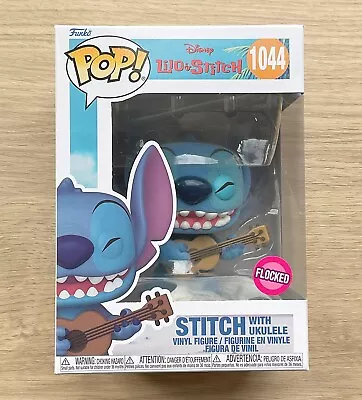 Buy Funko Pop Disney Lilo & Stitch - Stitch With Ukulele Flocked #1044 + Protector • 29.99£
