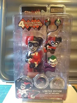 Buy HARLEY QUINN Limited Edition Gift Set BodyKnocker Scalers EarBuds HubSnaps New • 15£