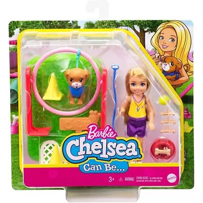 Buy Barbie Chelsea Can Be Dog Trainer Playset Blonde Chelsea Doll Mattel New Boxed • 16.99£