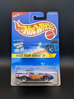 Buy Hot Wheels Race Team Series III #536 80s Corvette Vintage 1996 Release L32 • 3.95£