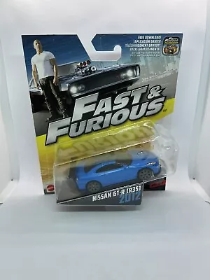 Buy Mattel Fast And Furious 1:55 Nissan GTR R35 Blue • 20£