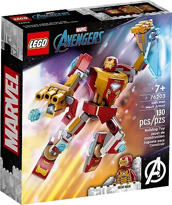 Buy LEGO Marvel Super Heroes Avengers Iron Man Mech Armour 76203 Brand New & Sealed • 14.99£