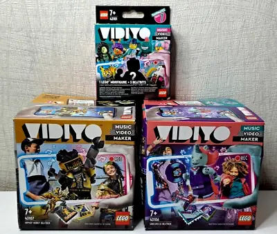Buy LEGO Vidiyo (Music Video Maker) 43106 Unicorn DJ, 43107 Hip Hop Robot, 43101 B.. • 8.63£