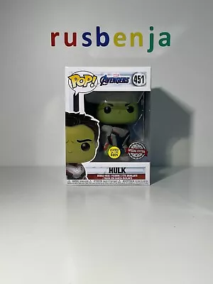 Buy Funko Pop! Marvel Avengers Hulk Glows In The Dark #451 • 13.99£